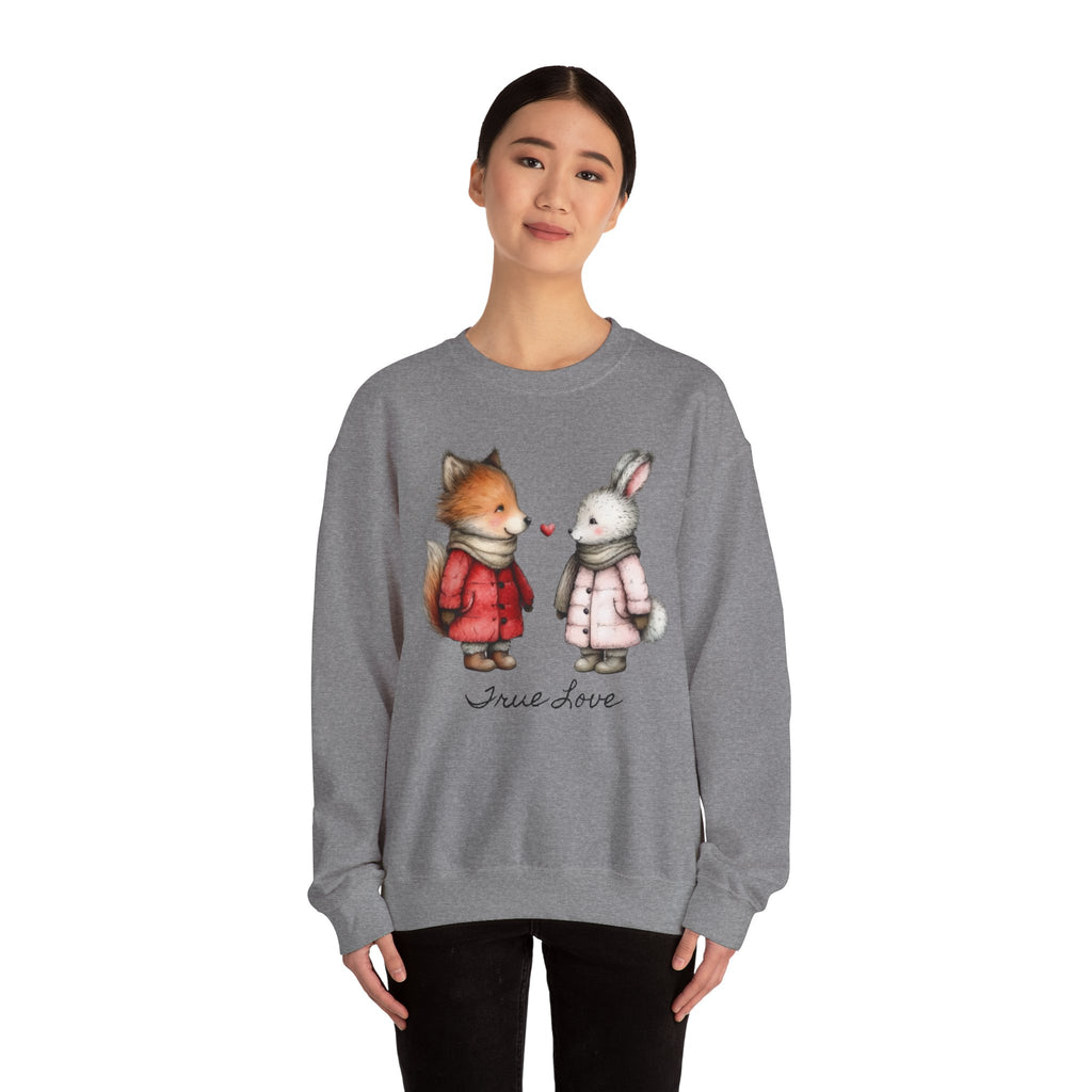 Cute Fox & Bunny Personalized Crewneck