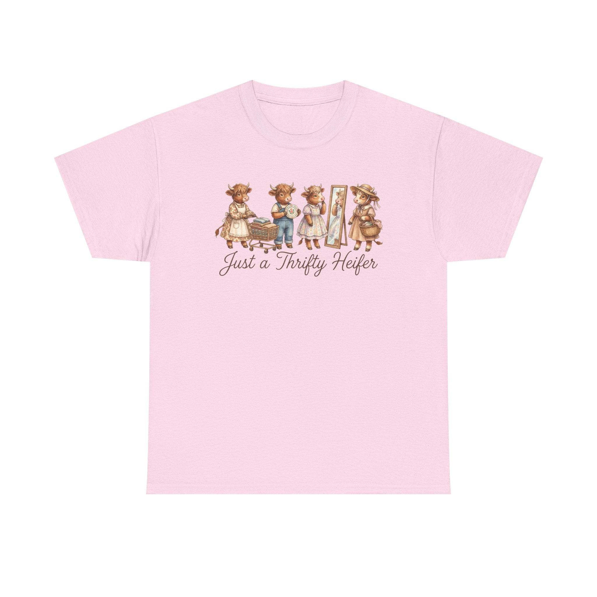 Just a Thrifty Heifer Cute Cow Graphic Tee
