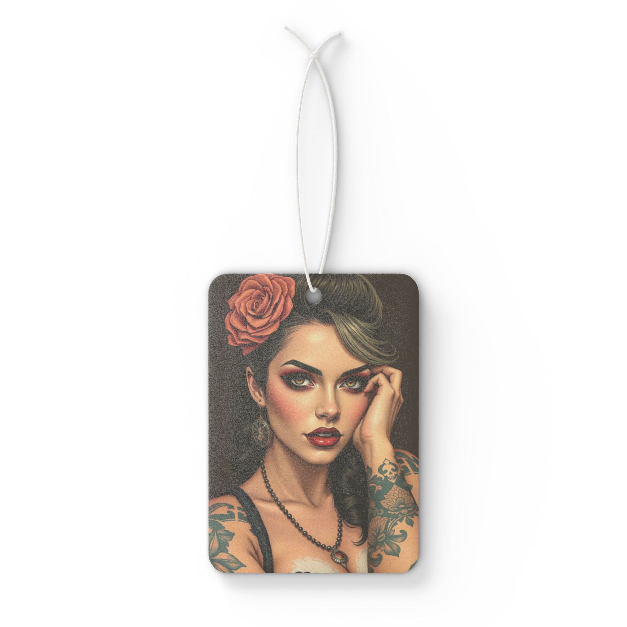 Vintage Tattoo Lady Car Air Freshener