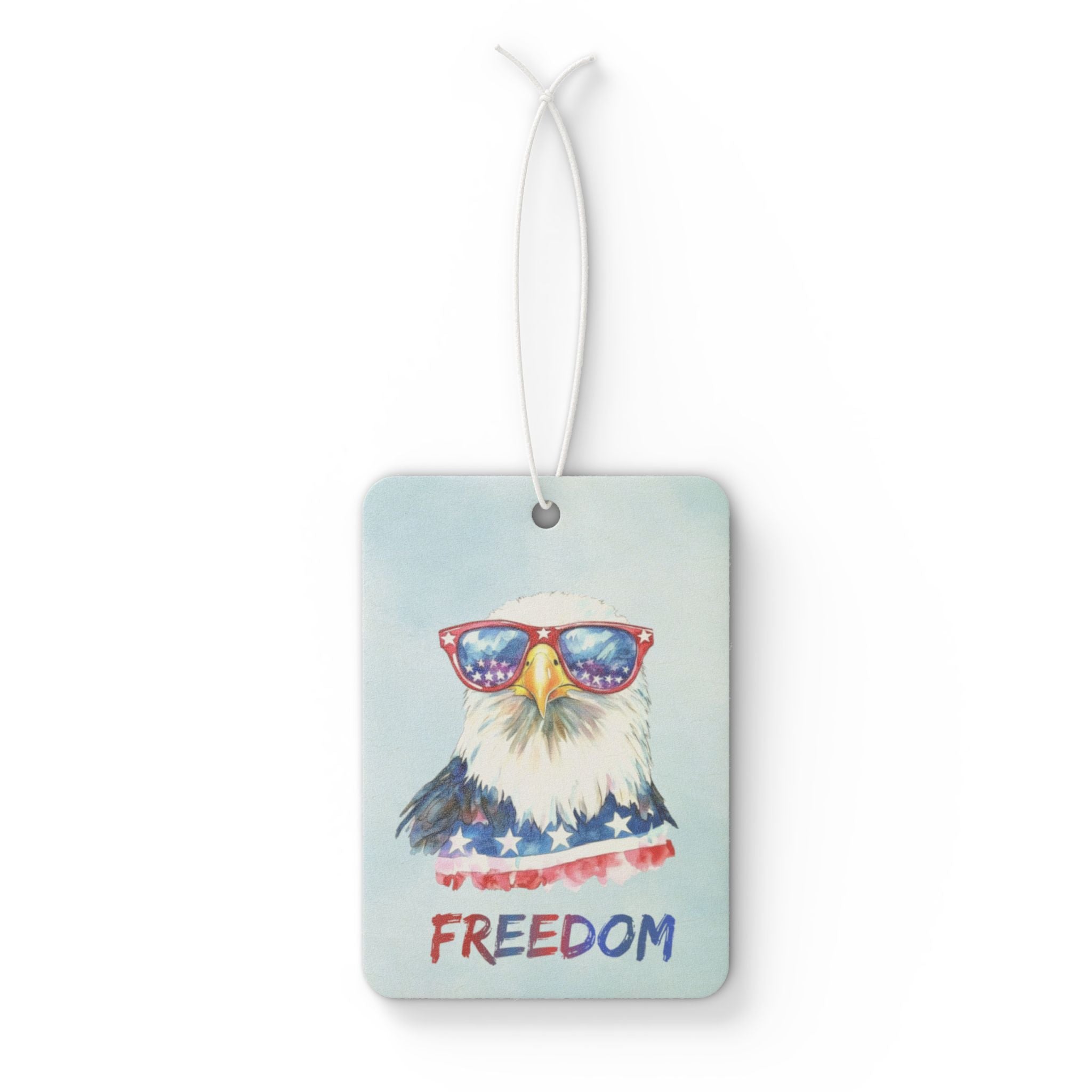 Patriotic Eagle Car Air Freshener – 'Freedom' Sunglasses Design