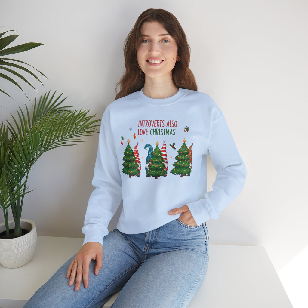 Introverts Also Love Christmas Sweatshirt