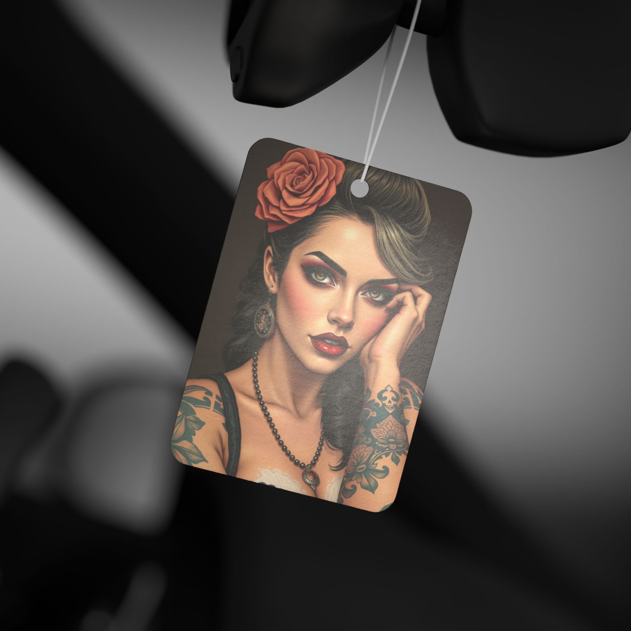 Vintage Tattoo Lady Car Air Freshener