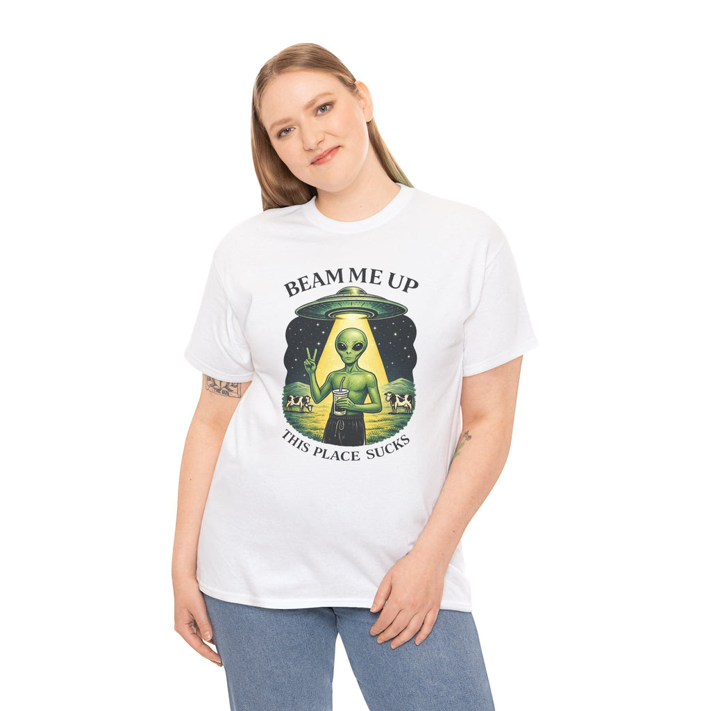 Alien 'Beam Me Up This Place Sucks' T-Shirt