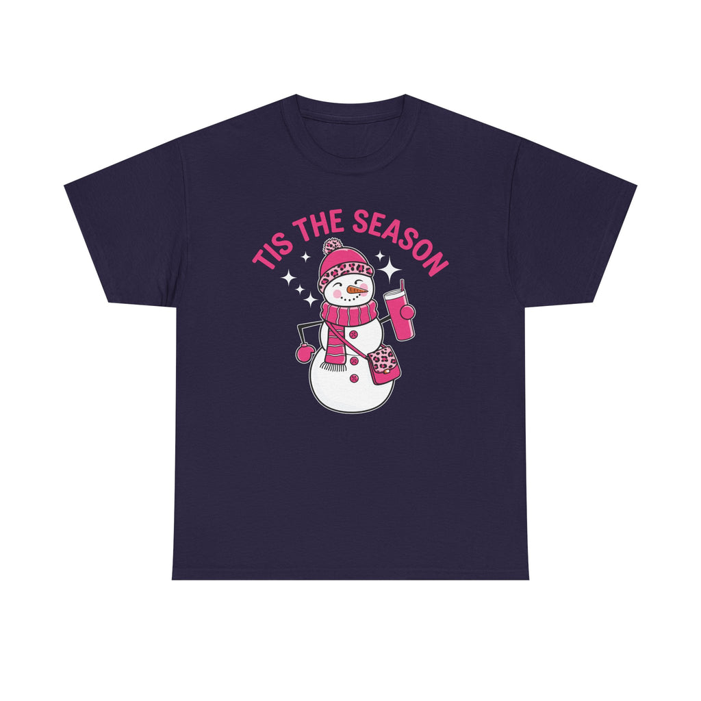 Tis The Season Bougie Snowman Tshirt