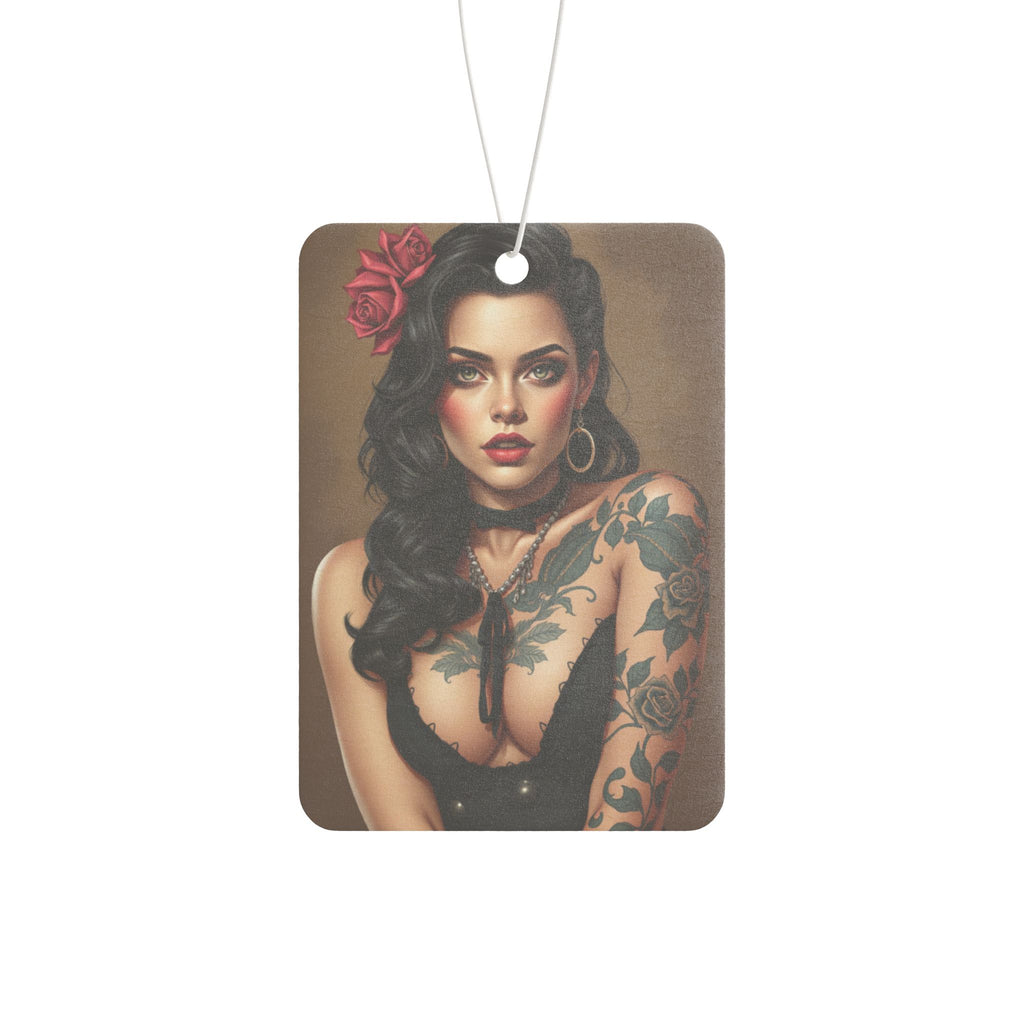 Vintage Tattoo Lady Car Air Freshener
