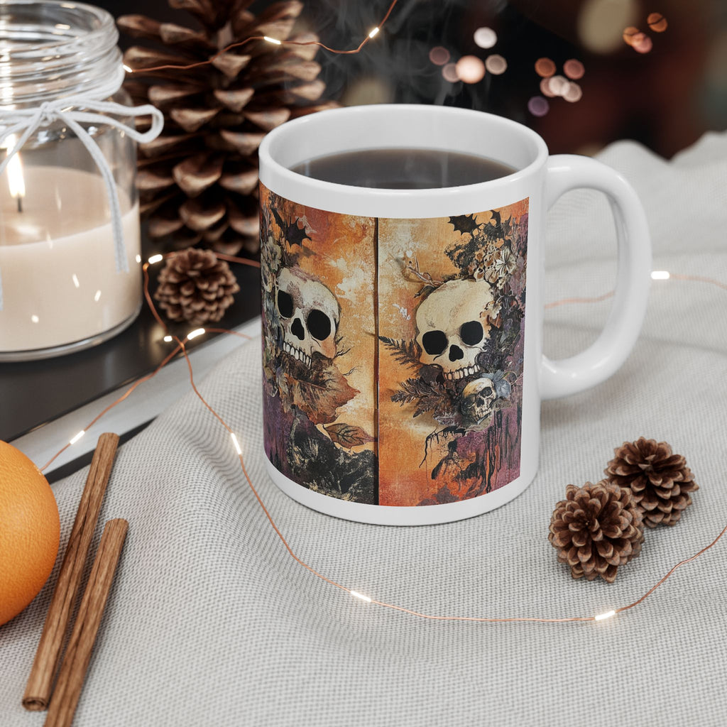 Skull Flower Coffee Mug