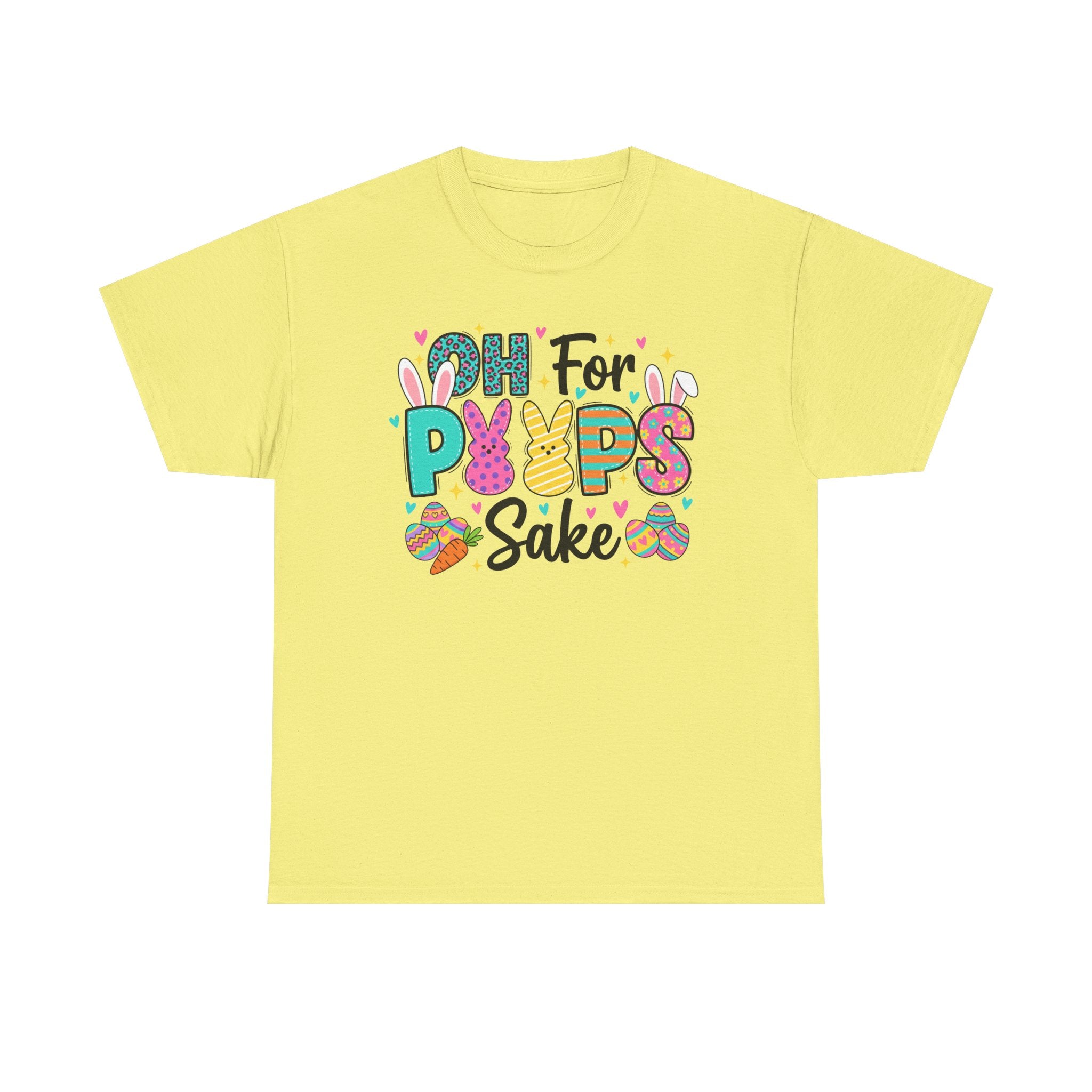 Easter "Oh For Peeps Sake" Graphic Tee — Cute Bunny & Egg Spring T-Shirt