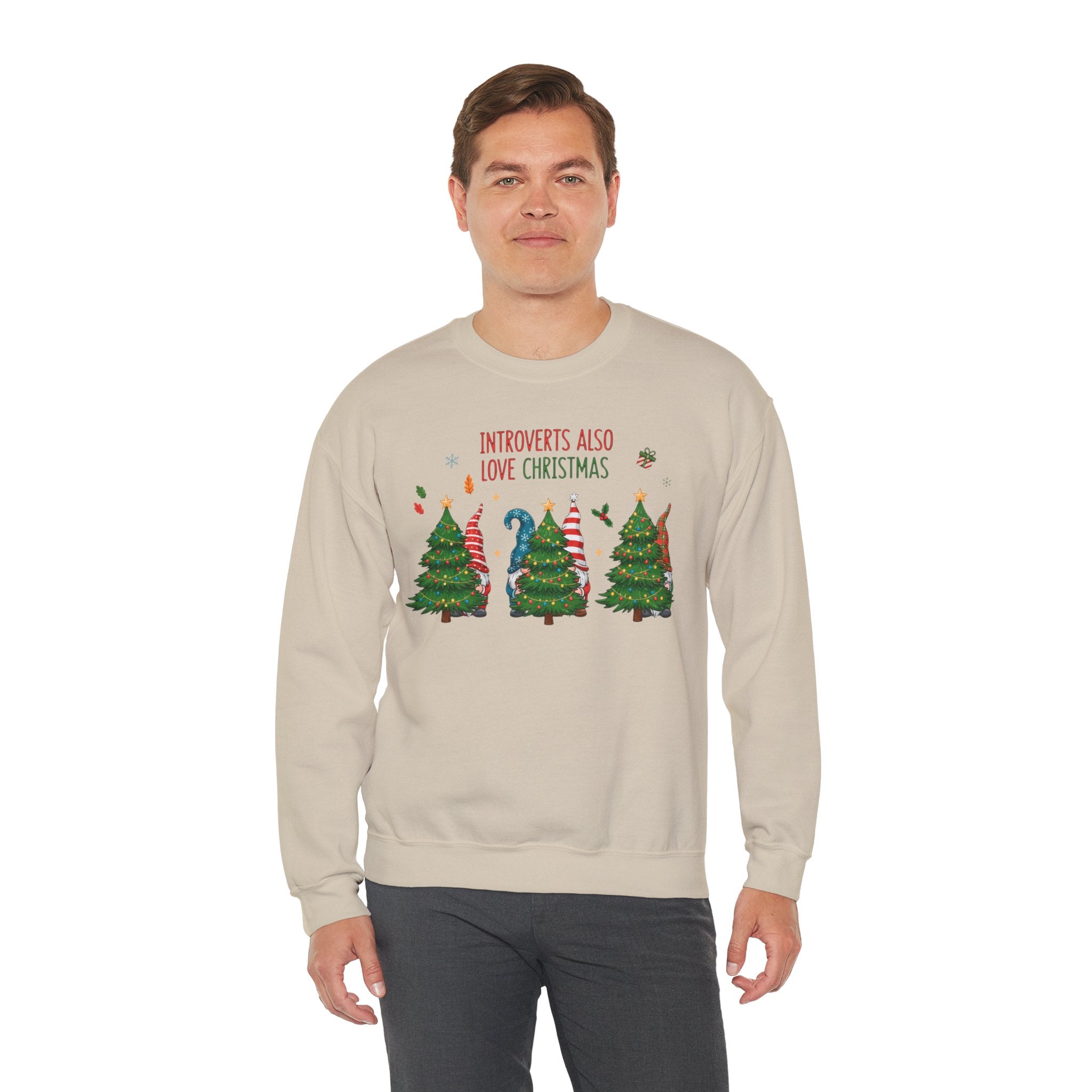 Introverts Also Love Christmas Sweatshirt