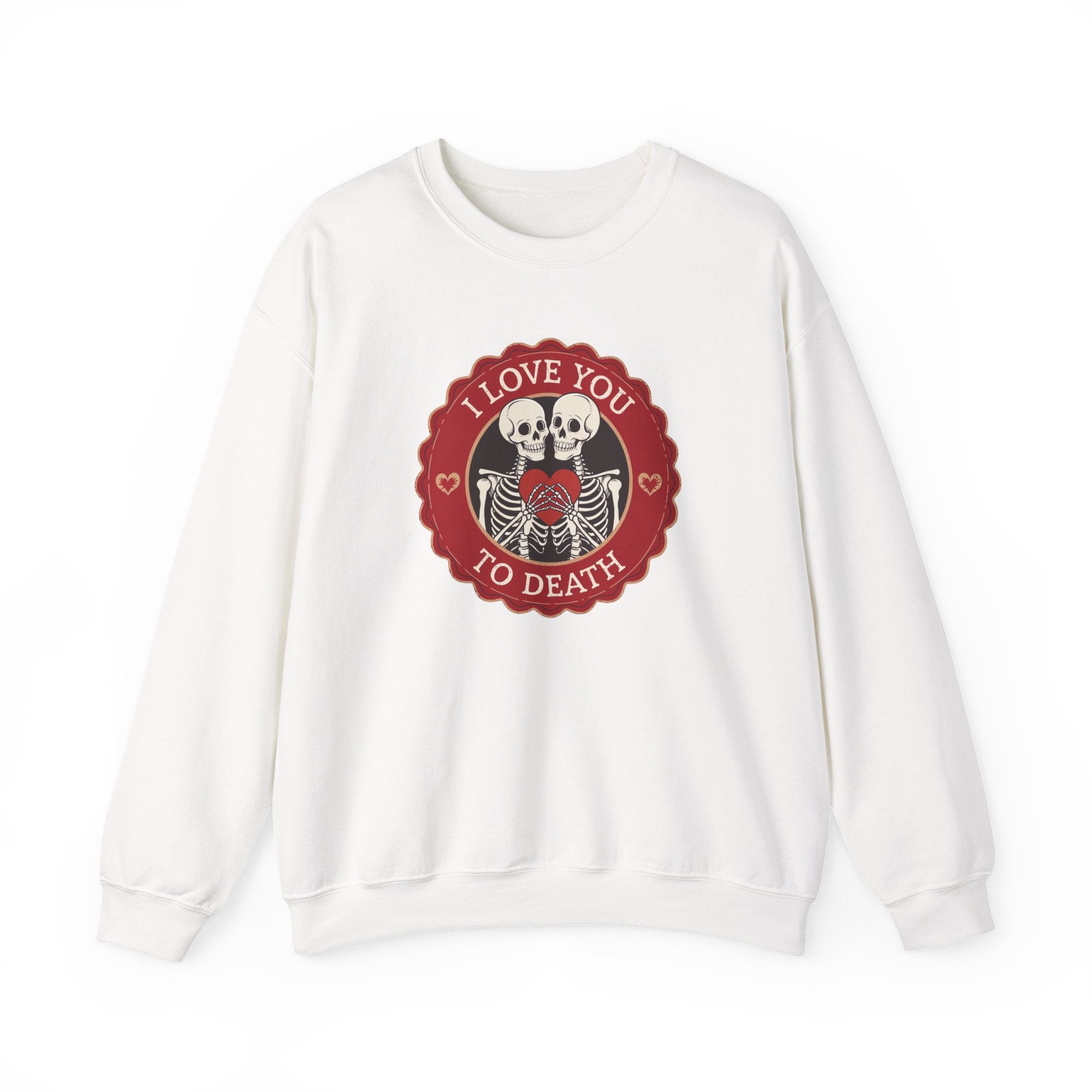 I Love You to Death Skeleton Crewneck Sweatshirt