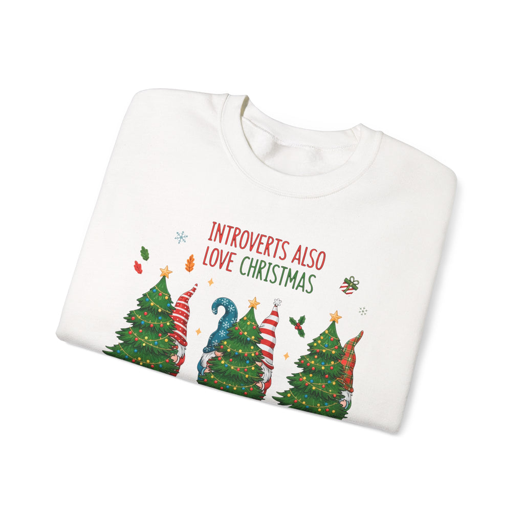 Introverts Also Love Christmas Sweatshirt