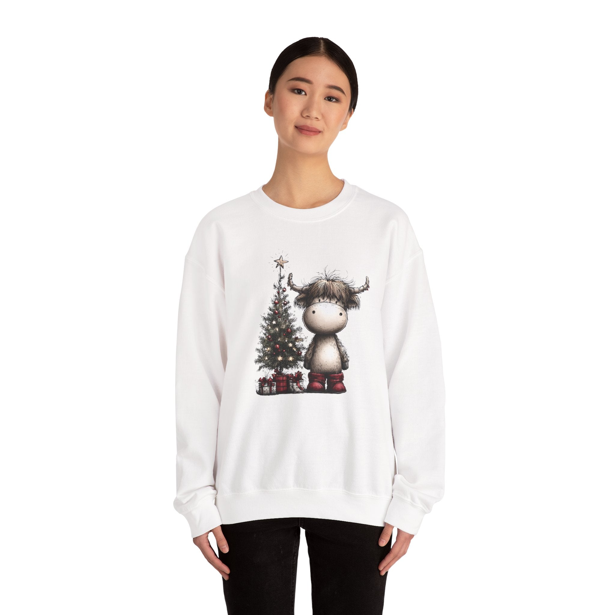 Christmas Moose Crewneck Sweatshirt