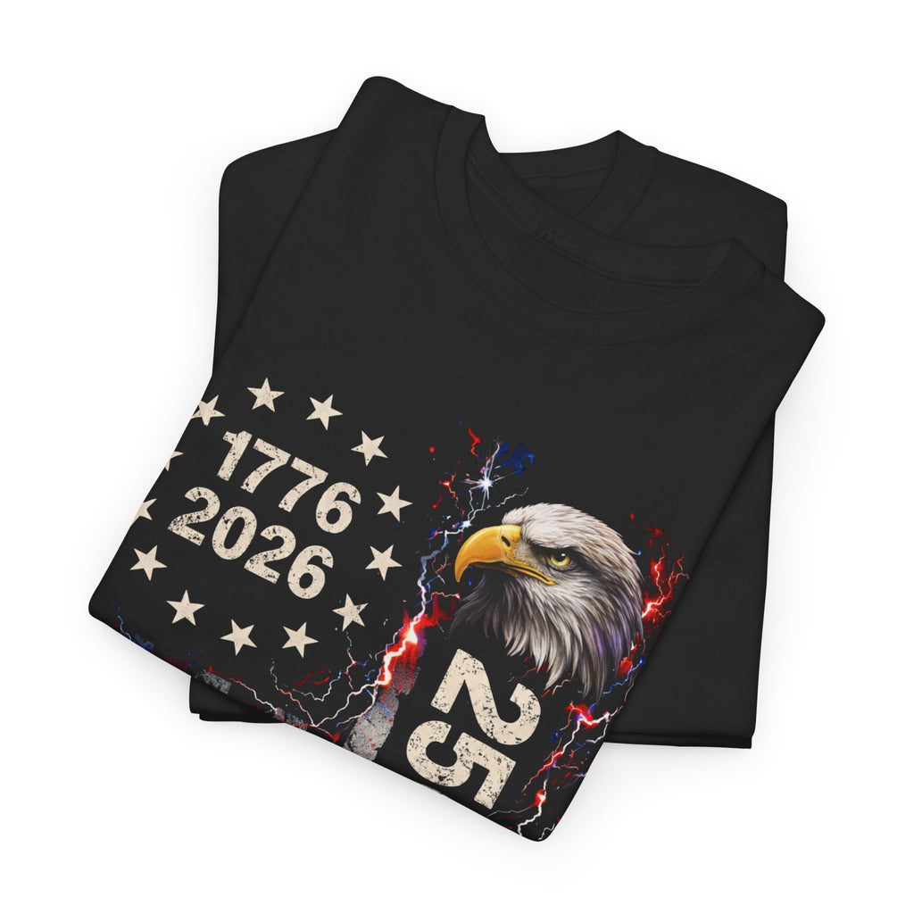 250 Years Eagle American Flag T-Shirt — 1776-2026 Patriotic Independence Day Tee
