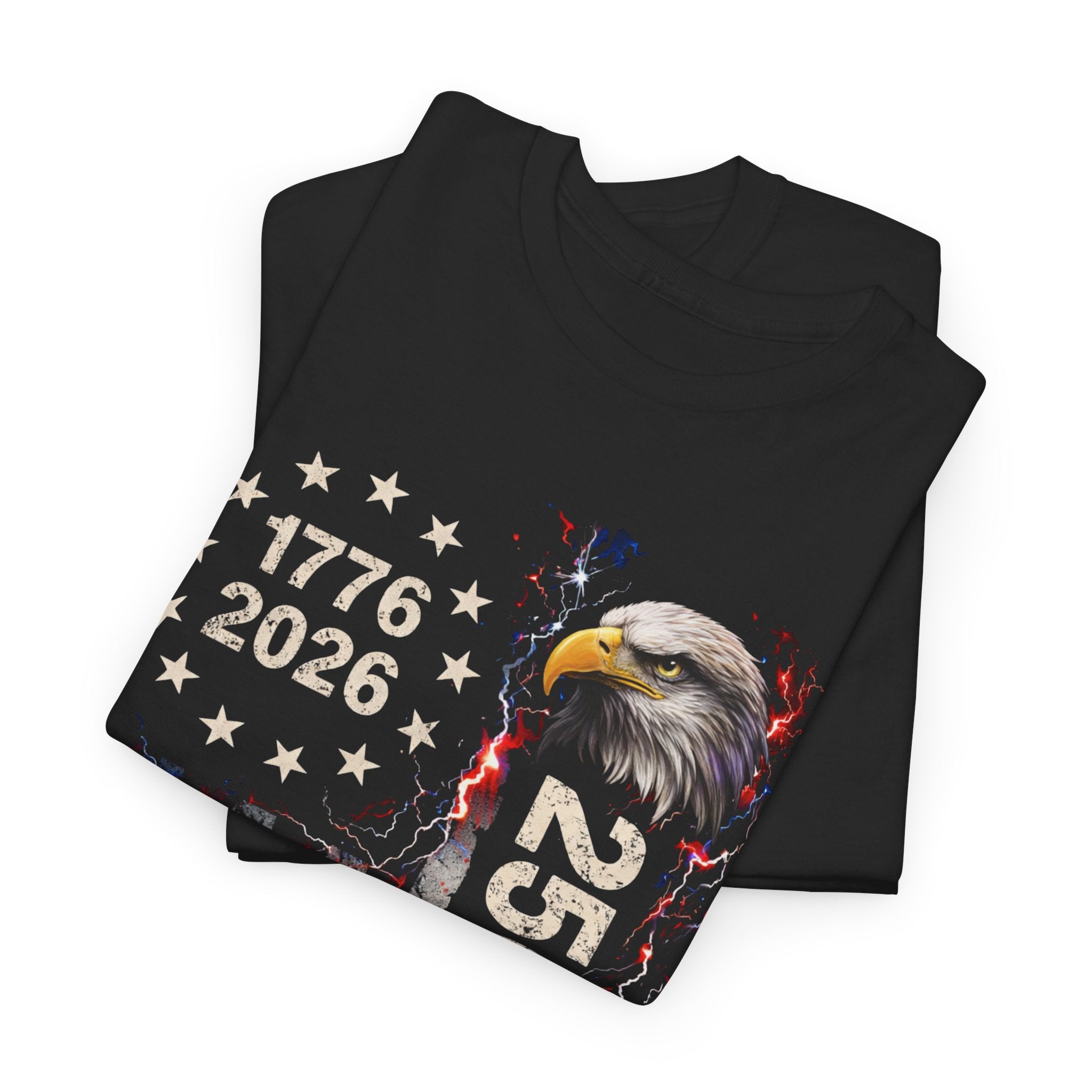 250 Years Eagle American Flag T-Shirt — 1776-2026 Patriotic Independence Day Tee