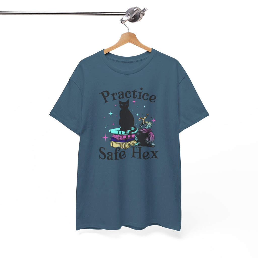 Practice Safe Hex Witchy Cat T-Shirt