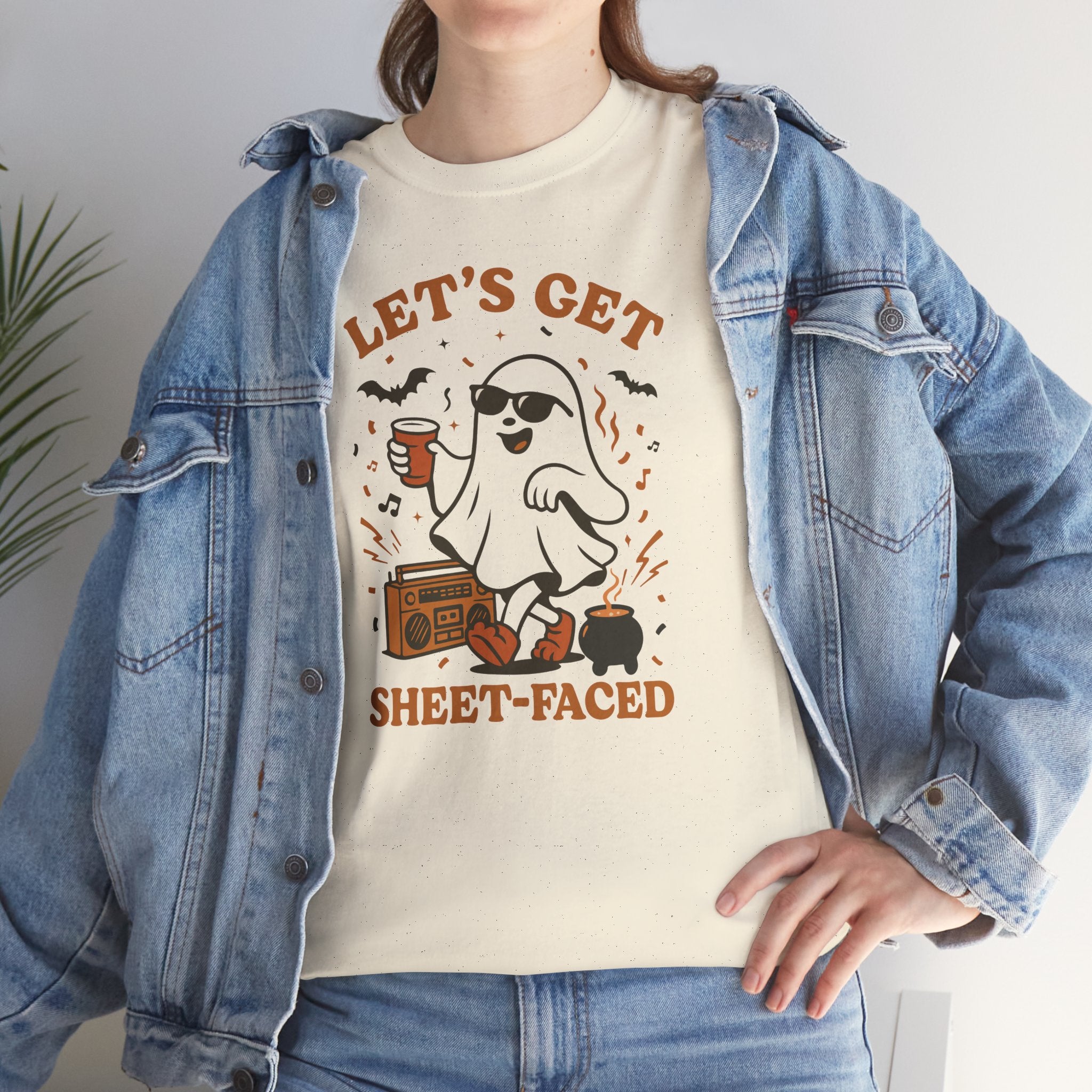 Spooky Ghost Party T-Shirt – Let’s Get Sheet-Faced