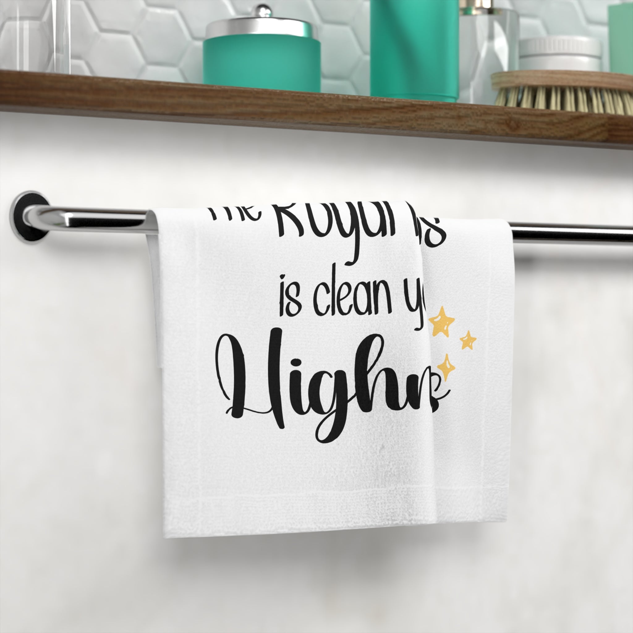 "The Royal Penis is clean your Highness" Humorous Wash Towel