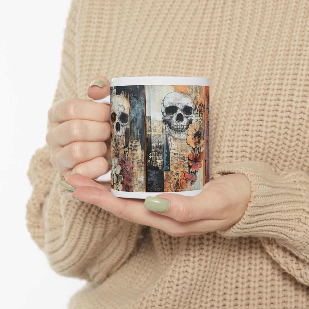 Skull Flower Coffee Mug
