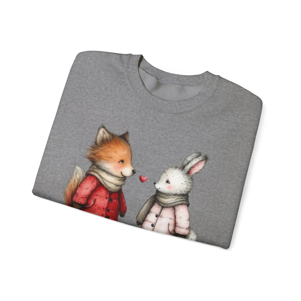 Cute Fox & Bunny Personalized Crewneck