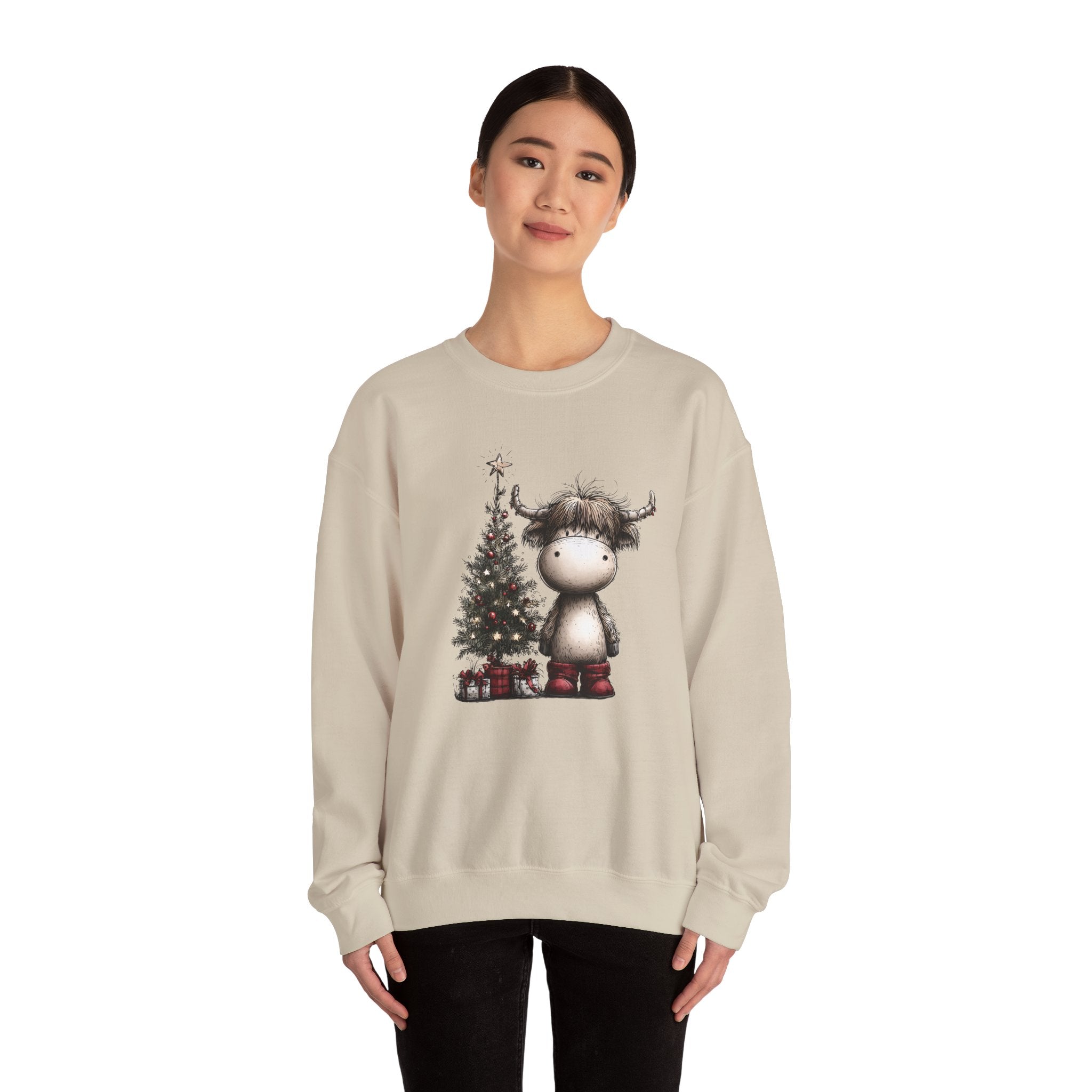 Christmas Moose Crewneck Sweatshirt