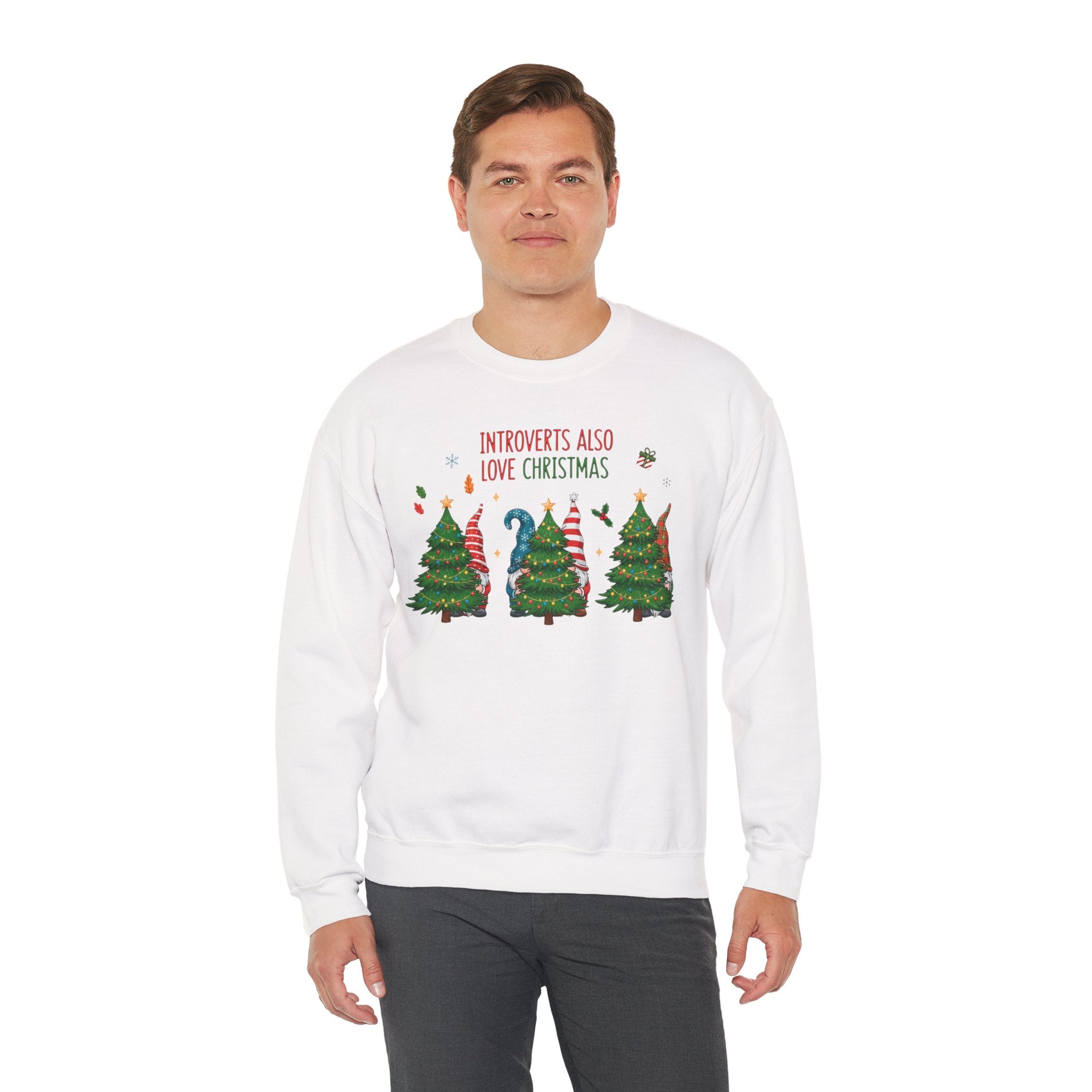 Introverts Also Love Christmas Sweatshirt