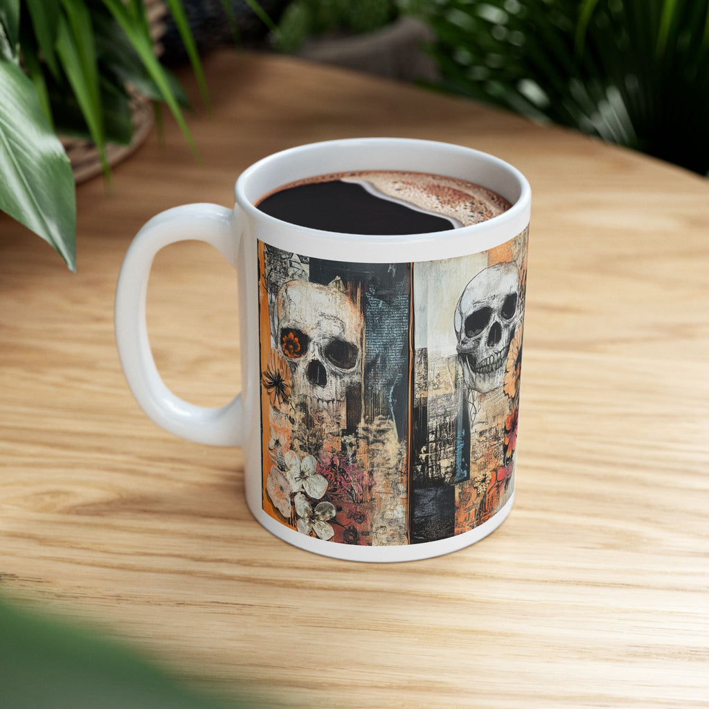 Skull Flower Coffee Mug