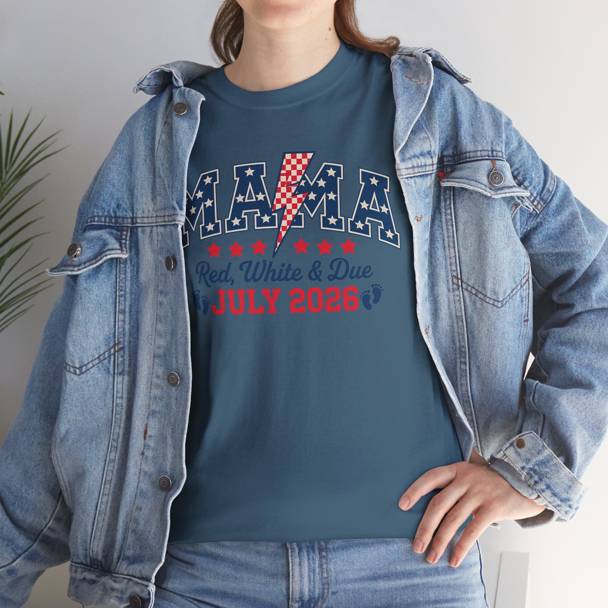 Mama — Red, White & Due July 2026 Tee