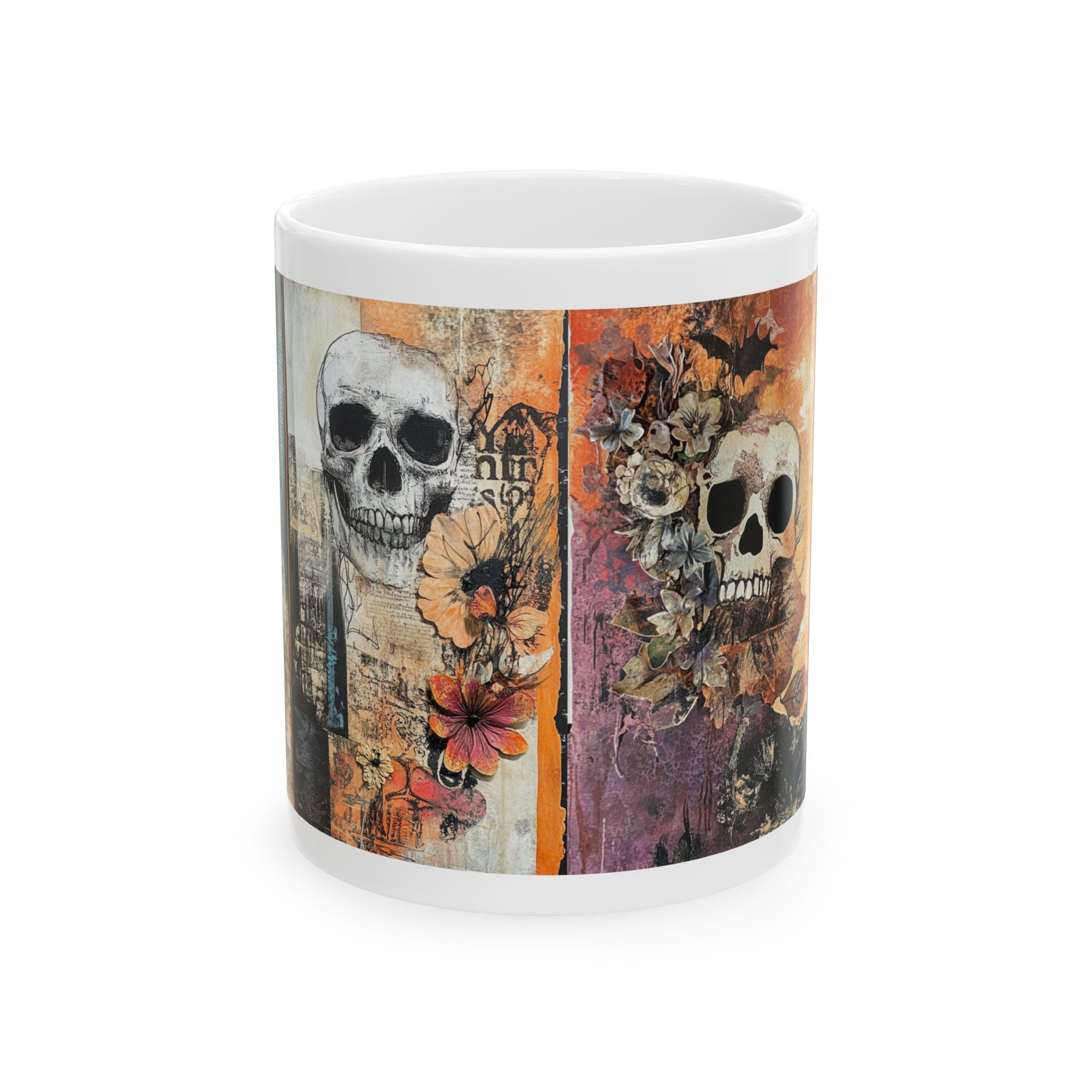 Skull Flower Coffee Mug
