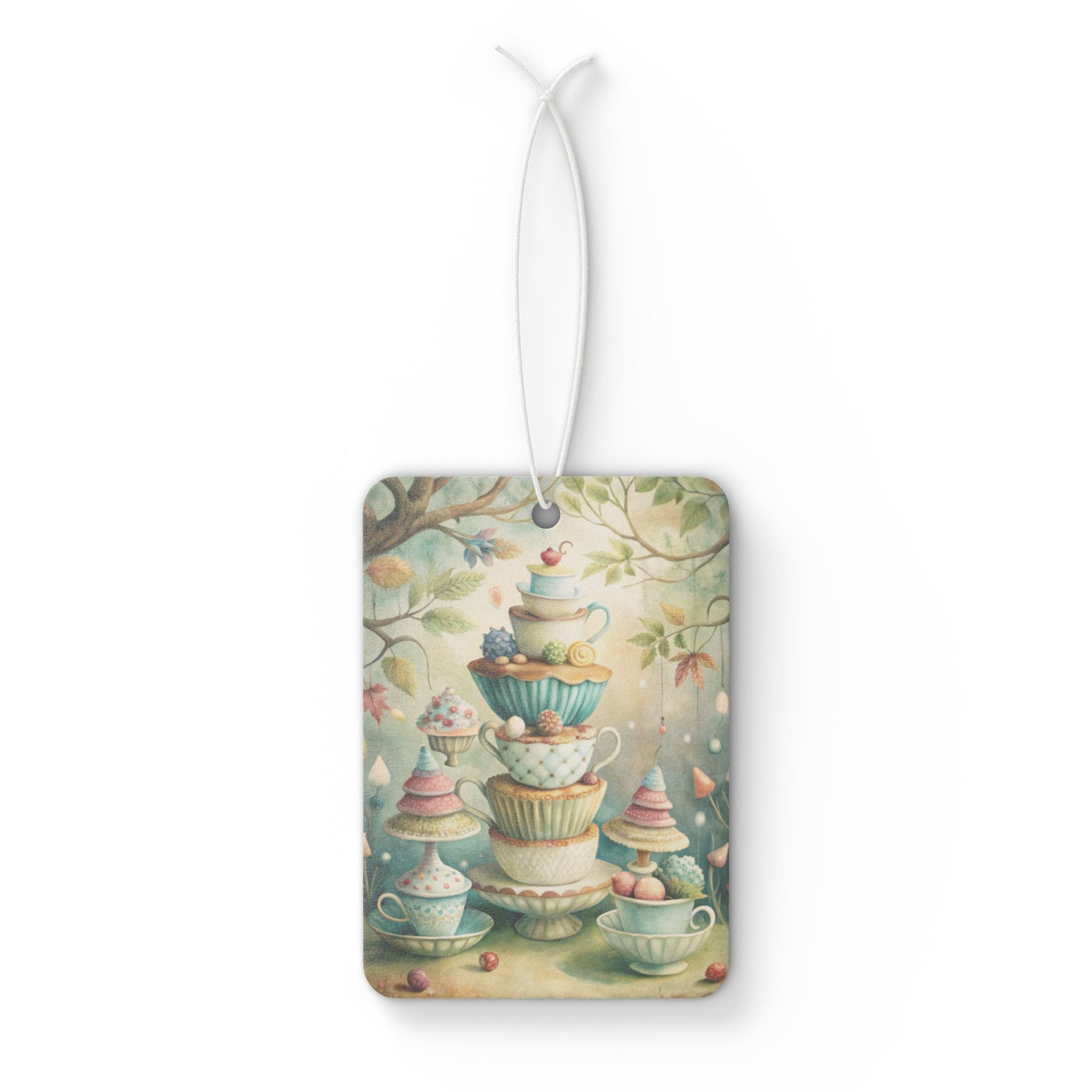 Whimsical Cupcake Teaparty Car Air Freshener