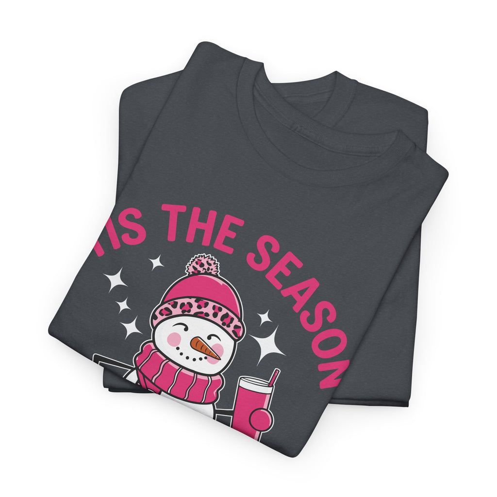 Tis The Season Bougie Snowman Tshirt