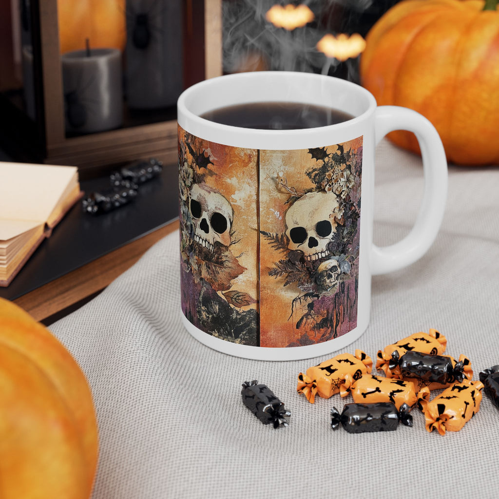 Skull Flower Coffee Mug
