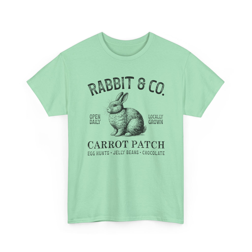 Rabbit & Co. Carrot Patch T-Shirt — Vintage Easter Bunny Graphic
