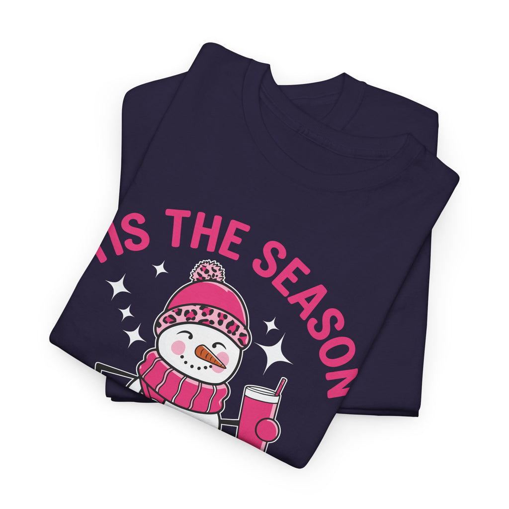 Tis The Season Bougie Snowman Tshirt