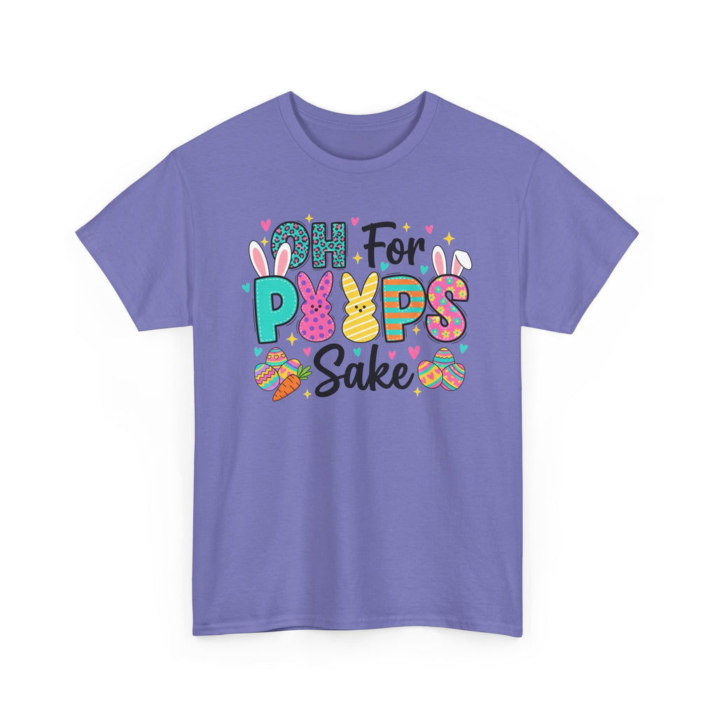 Easter "Oh For Peeps Sake" Graphic Tee — Cute Bunny & Egg Spring T-Shirt