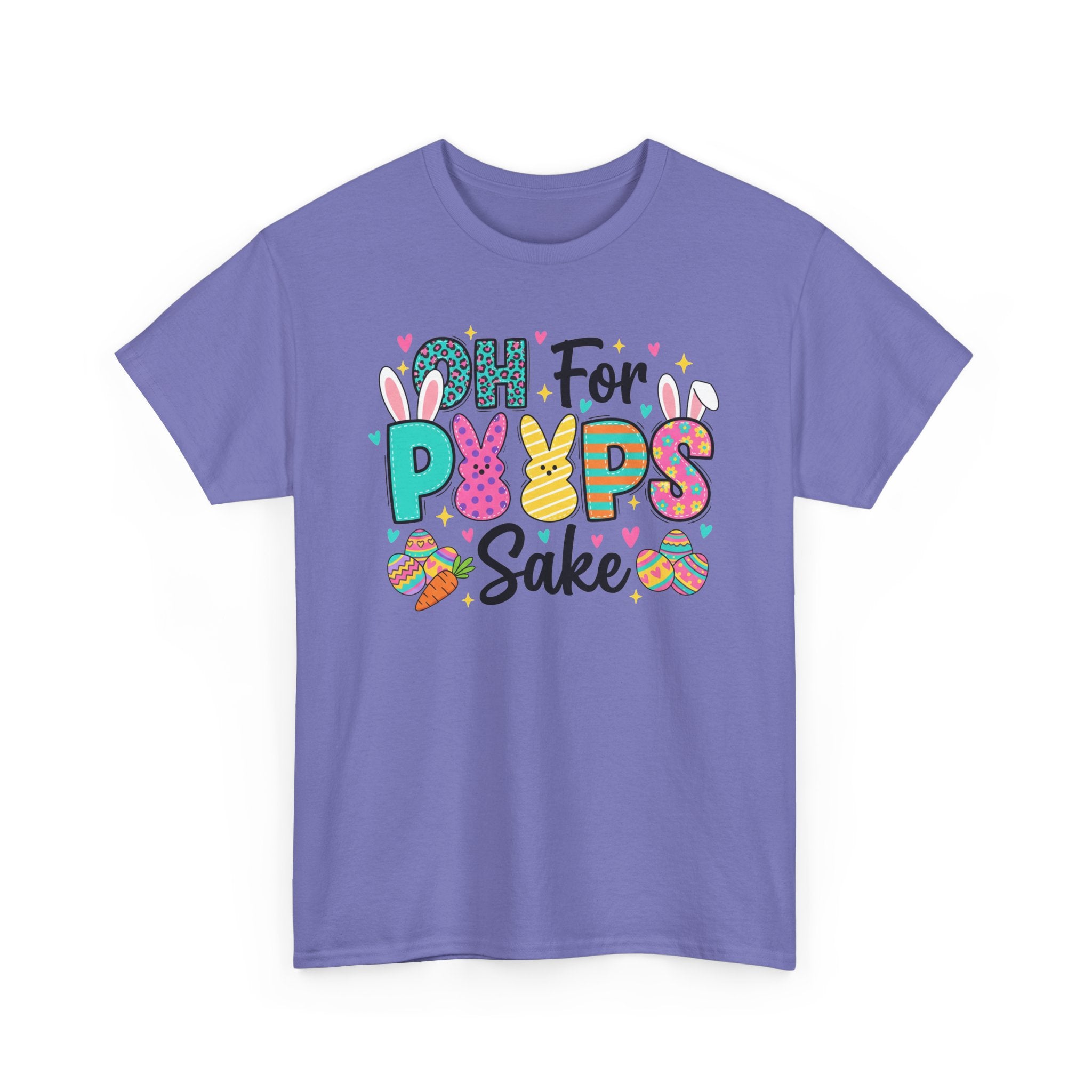 Easter "Oh For Peeps Sake" Graphic Tee — Cute Bunny & Egg Spring T-Shirt