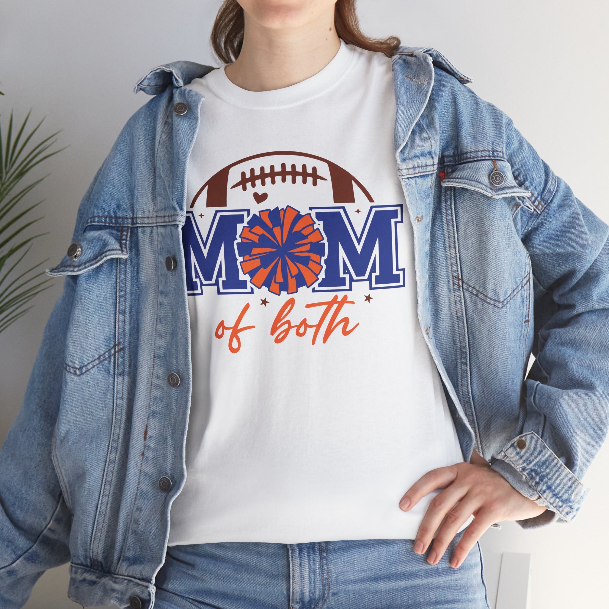 Football Cheerleading Mom Of Both T-shirt