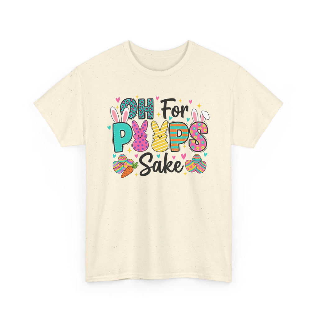 Easter "Oh For Peeps Sake" Graphic Tee — Cute Bunny & Egg Spring T-Shirt