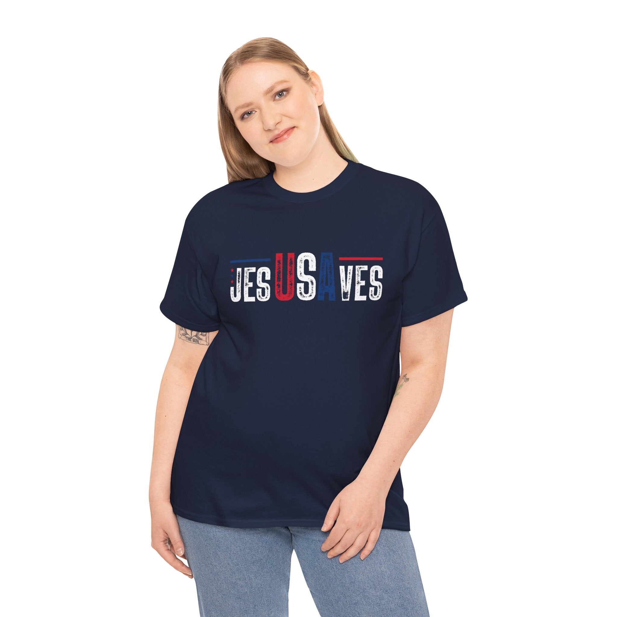Jesus Saves Patriotic T-Shirt