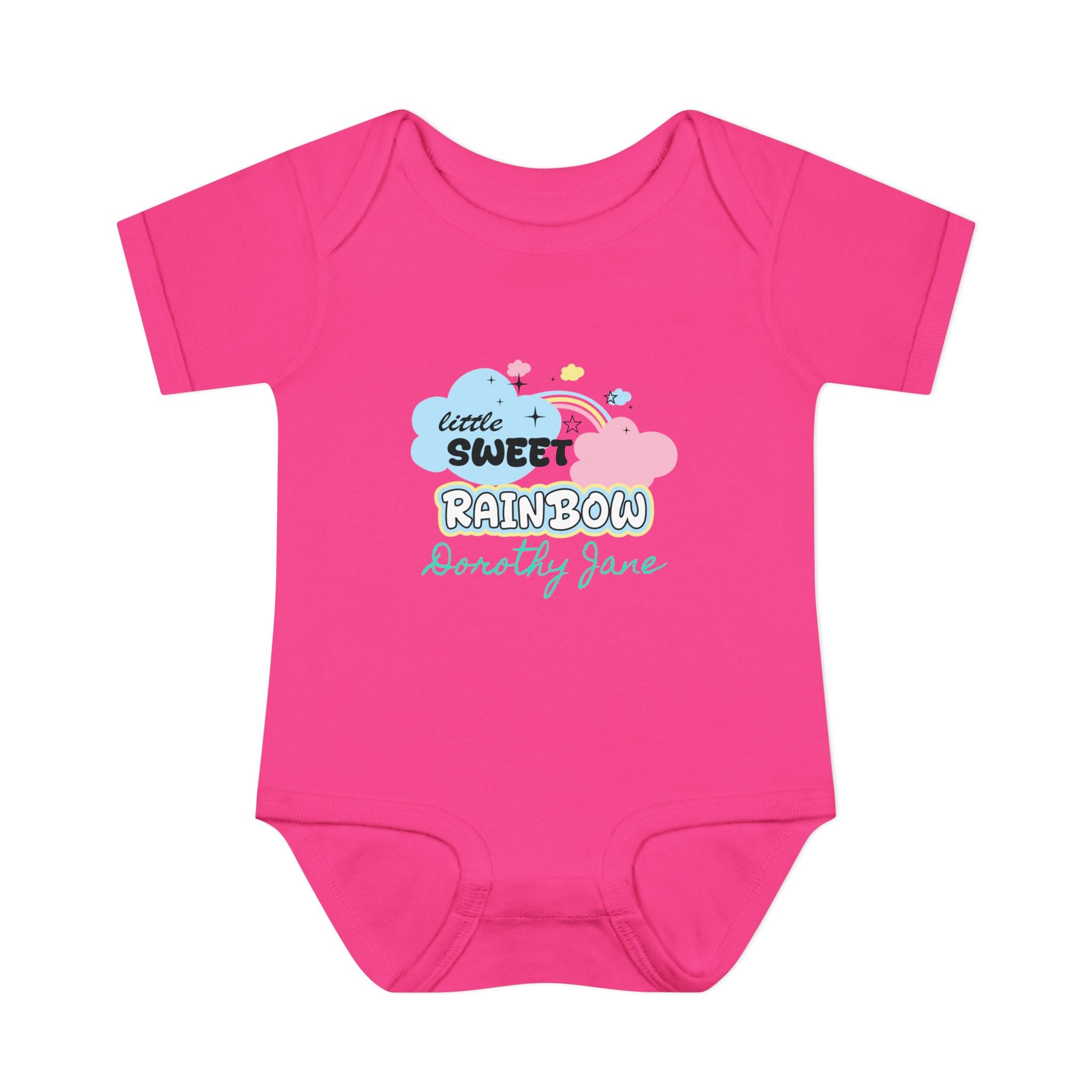 Infant Bodysuit — "Little Sweet Rainbow" Personalized Baby Onesie