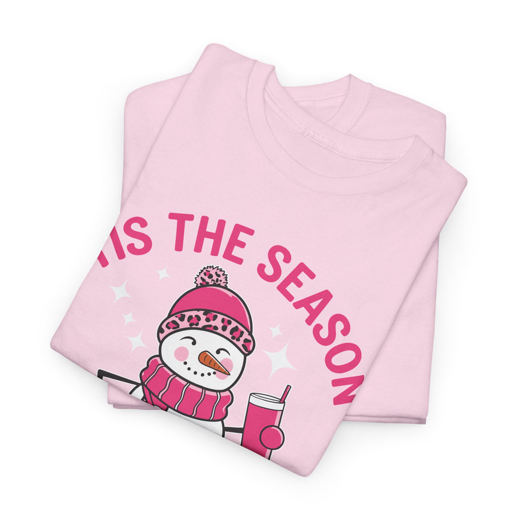Tis The Season Bougie Snowman Tshirt