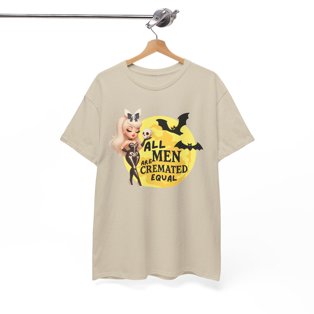 All Men Are Cremated Equal Spooky Humor T-shirt