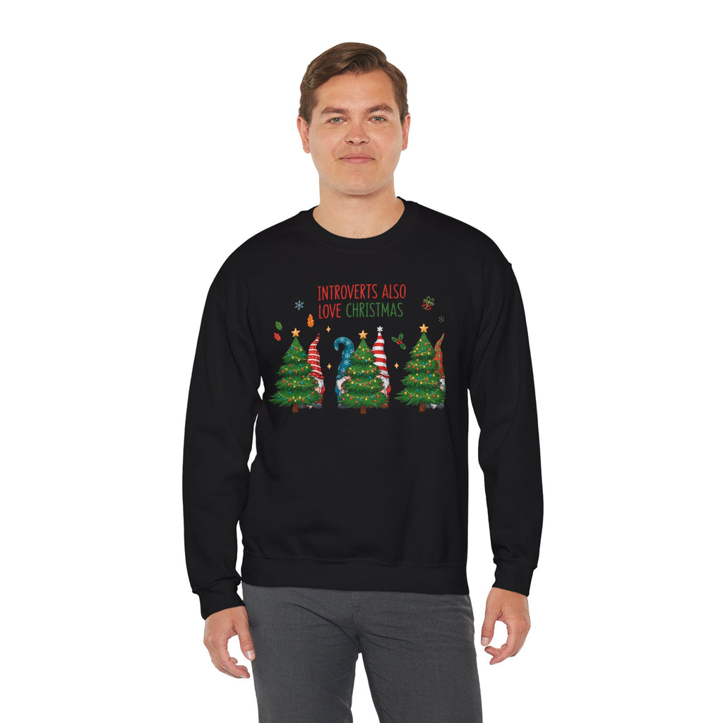 Introverts Also Love Christmas Sweatshirt