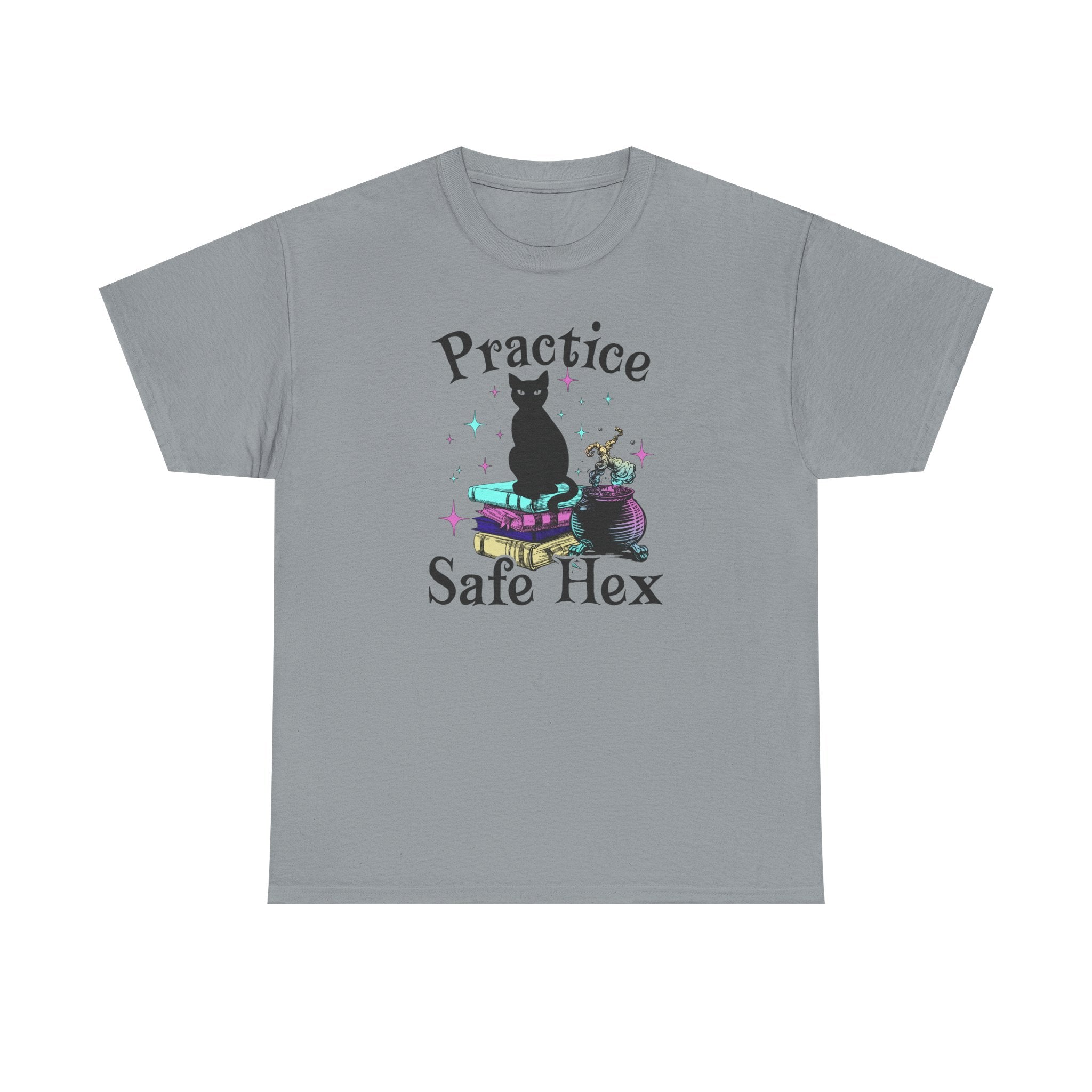 Practice Safe Hex Witchy Cat T-Shirt