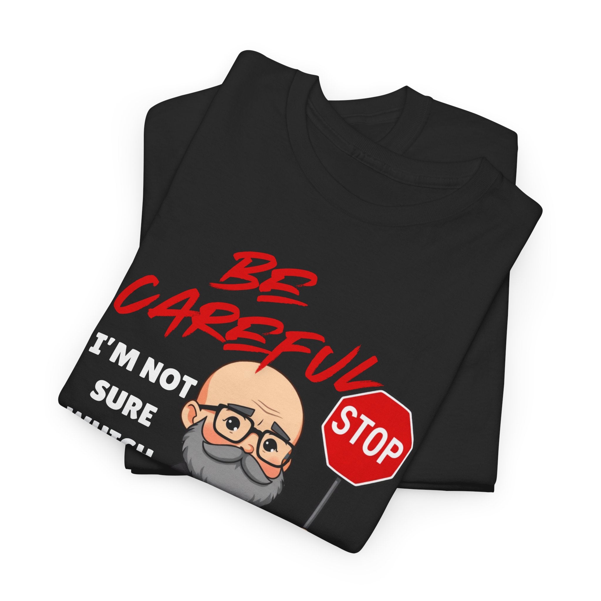 Chubby Bald Guy - Be Careful, I'm Not Sure Which Me I Am Today T-shirt