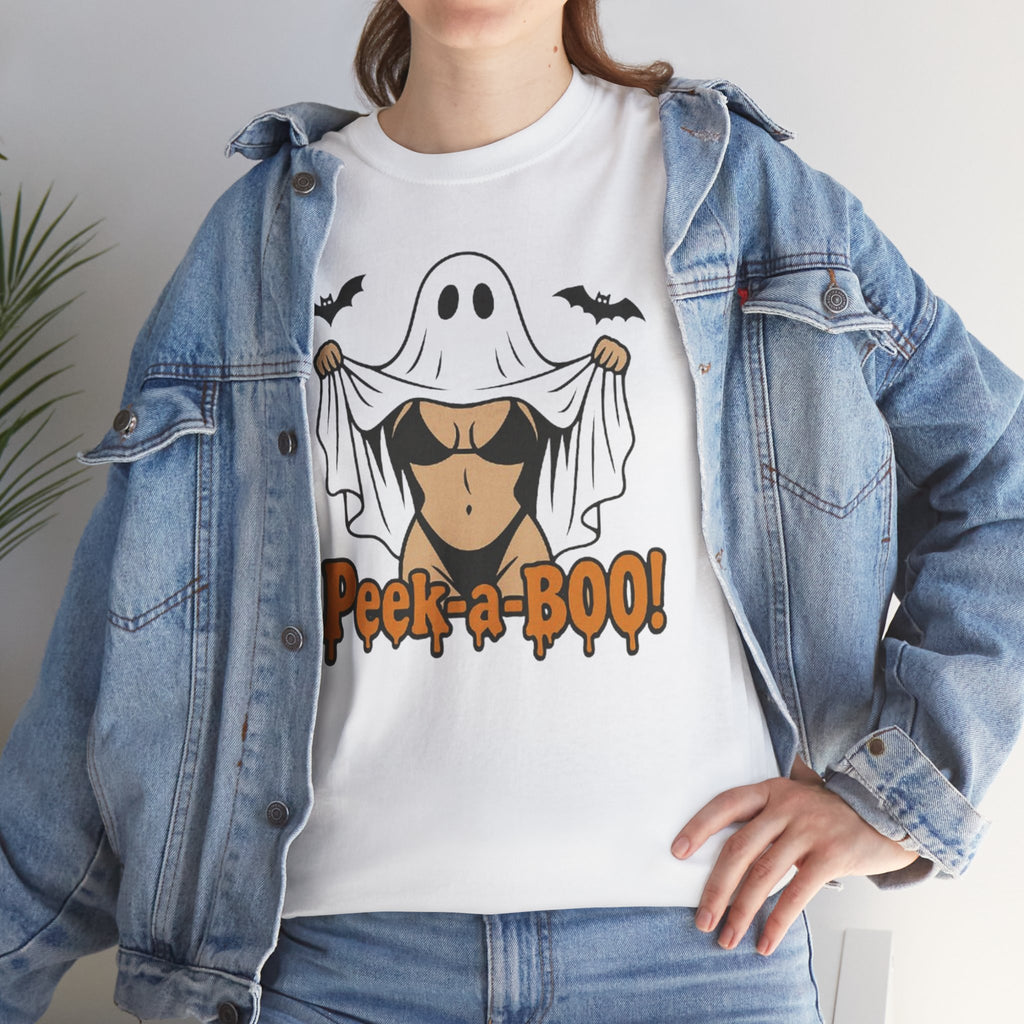 Spooky Ghost Peek-a-Boo T-shirt