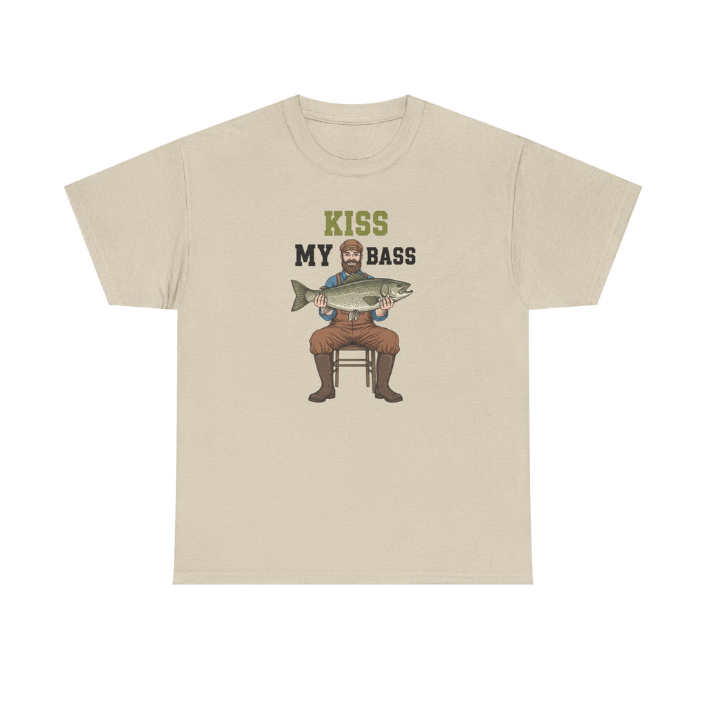 Kiss My Bass Fishing Humor T-shirt