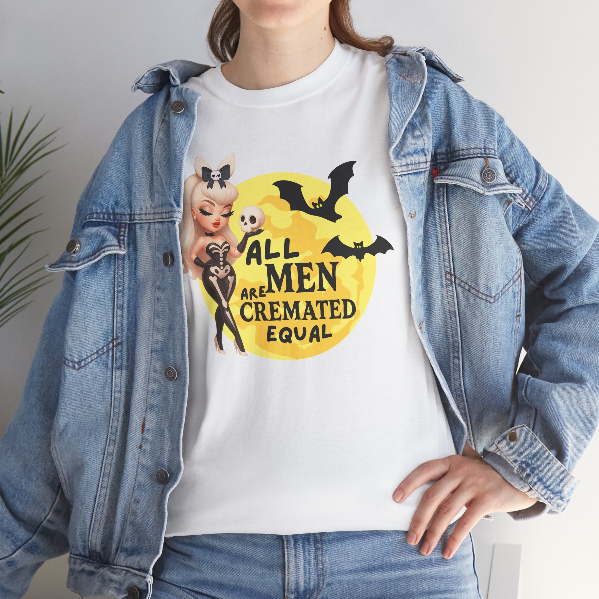 All Men Are Cremated Equal Spooky Humor T-shirt