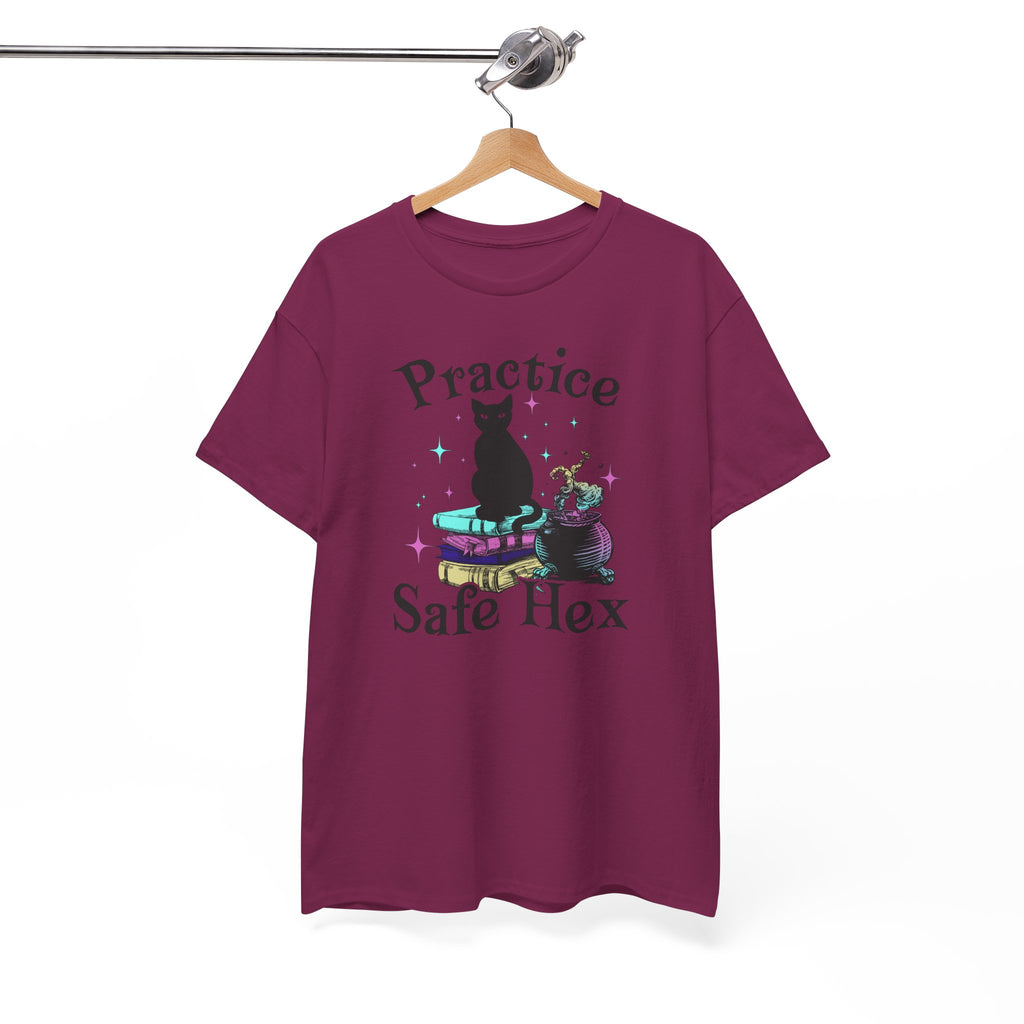 Practice Safe Hex Witchy Cat T-Shirt