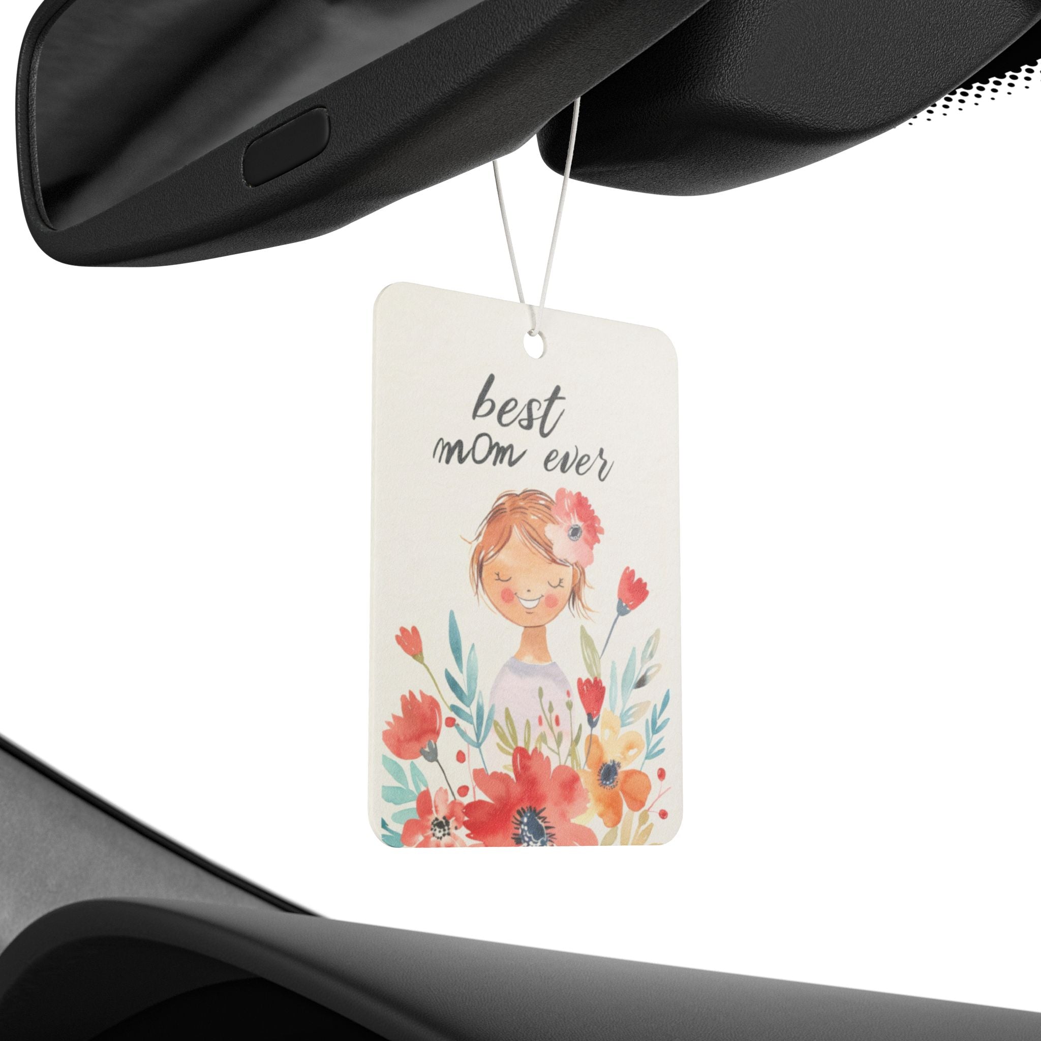 Best Mom Ever Car Air Freshener — Floral Mother’s Day Scented Car Decor