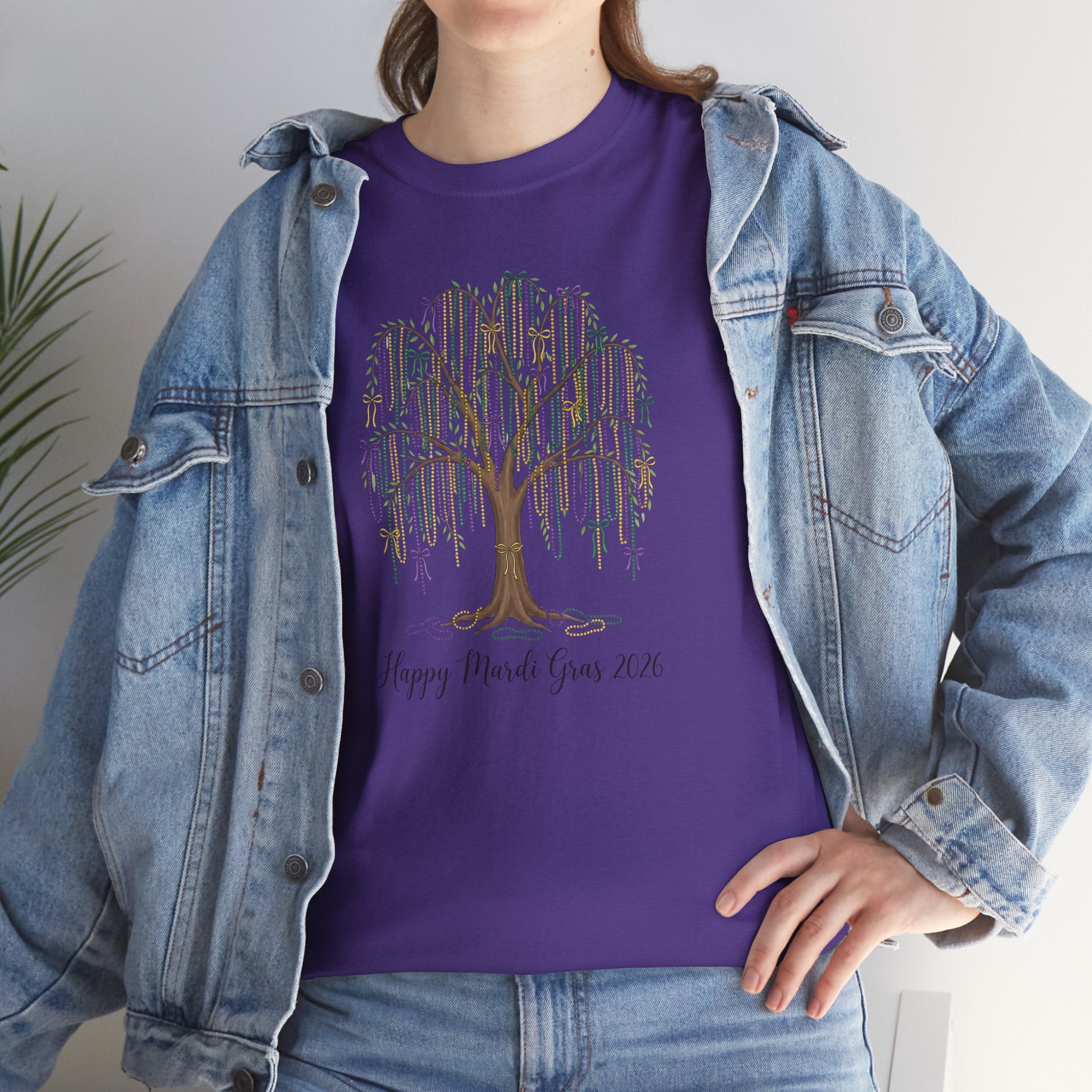 Willow Tree 'Happy Mardi Gras' T‑Shirt