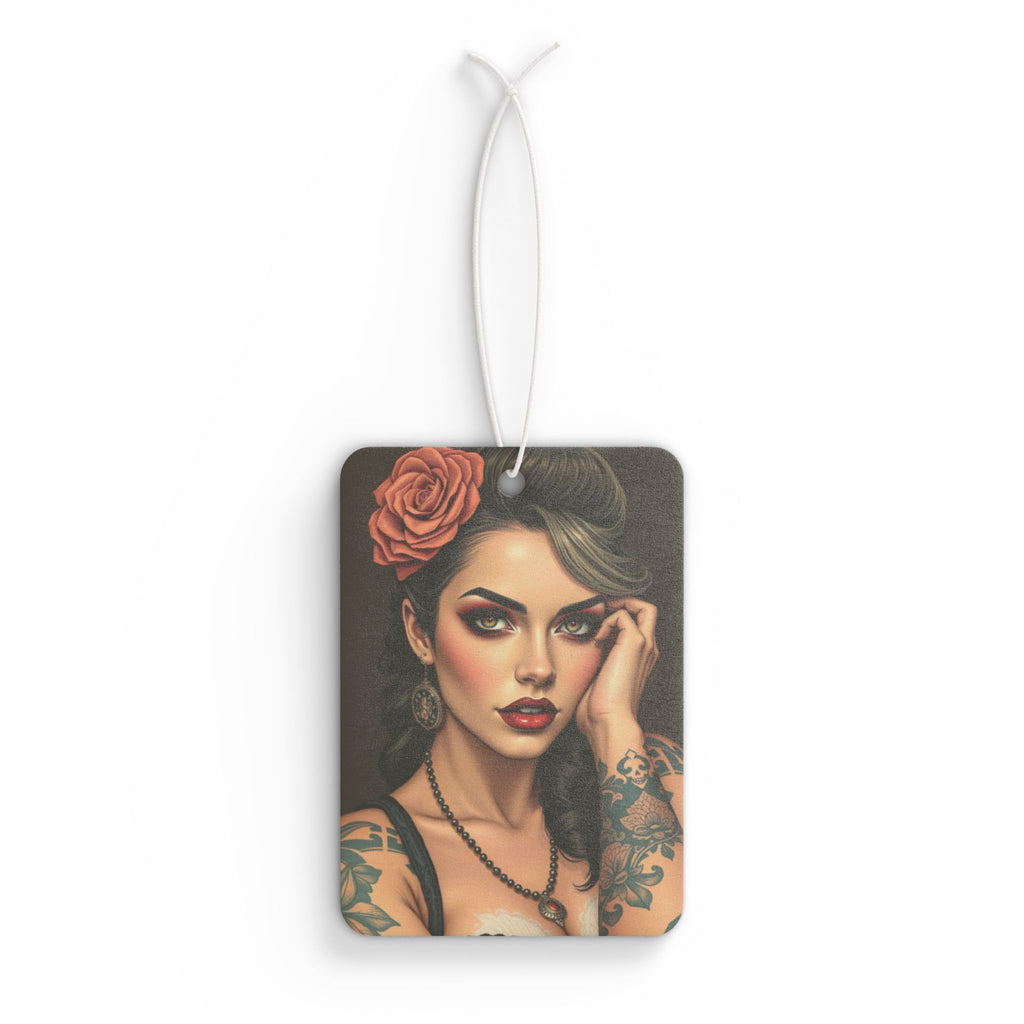 Vintage Tattoo Lady Car Air Freshener